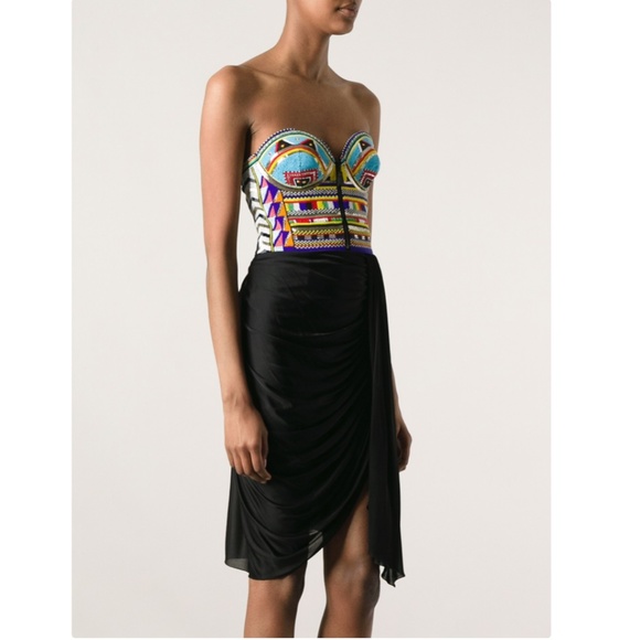 NEW! RARE Emilio Pucci Tribal Beaded Bustier Dress - Picture 11 of 15